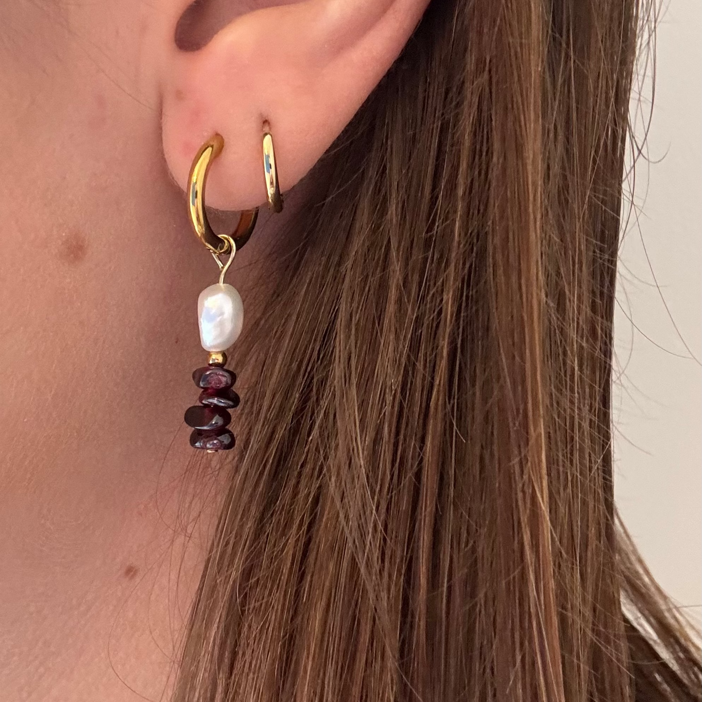 Boucles d'oreilles Rubis