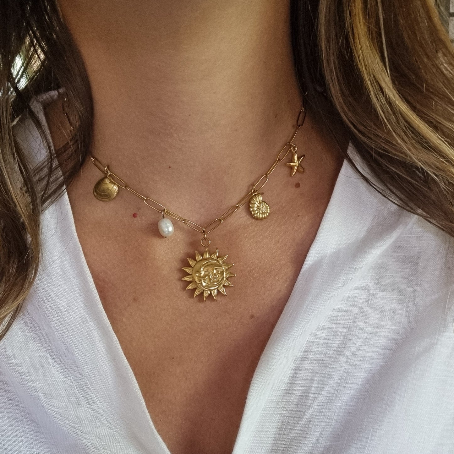Collier avec charms Sunny