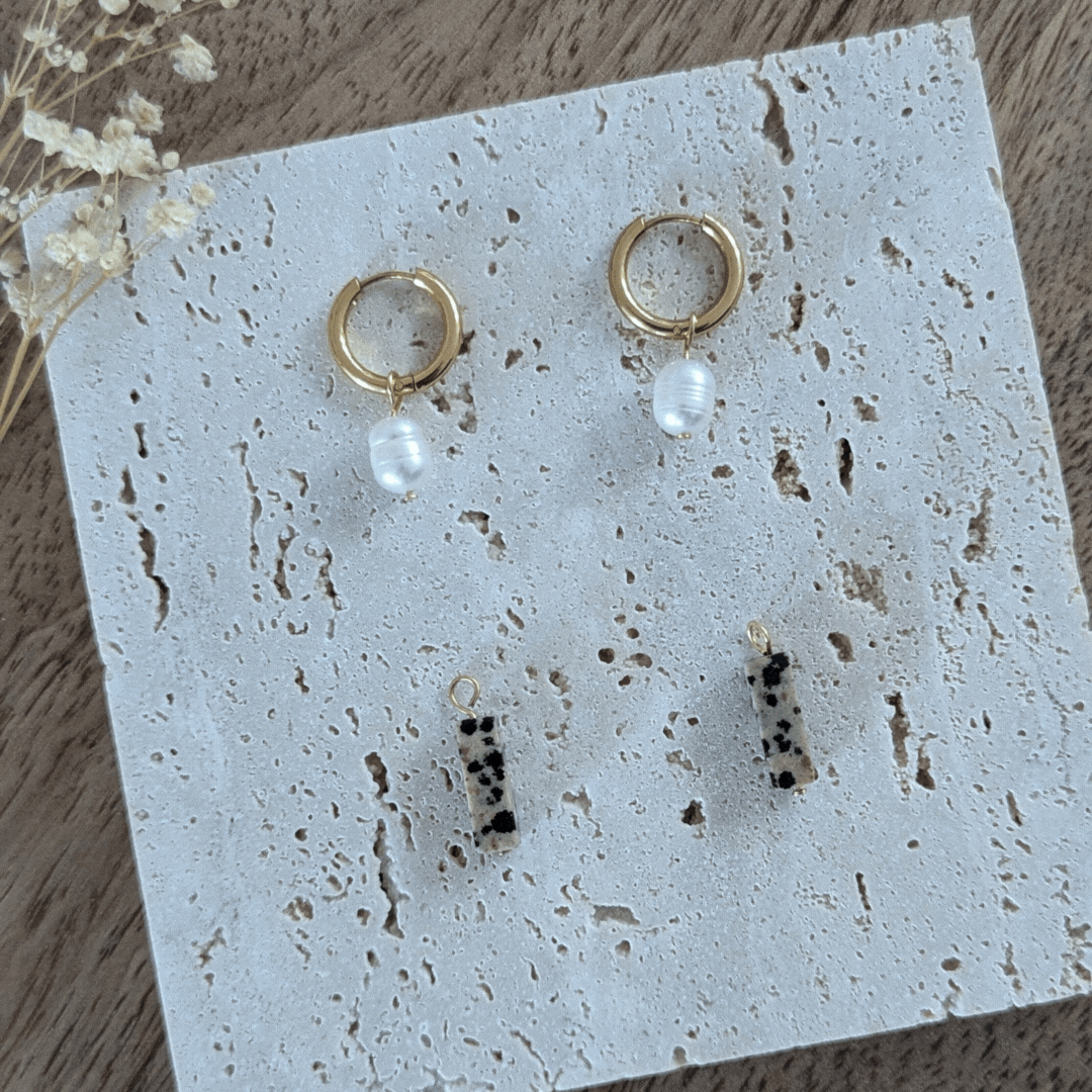 Combo pack boucles d'oreilles Luna + charms Dalma