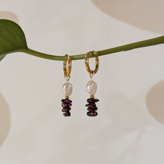 Boucles d'oreilles Rubis